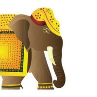 Vektor Illustration von dekoriert Elefant