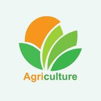 einfach Landwirtschaft Logo Design Bedienung vektor