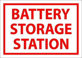 Batterie Laden Bereich Zeichen Batterie Lager Bahnhof vektor