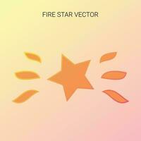 brand Start vektor, vektor illustration av brand stjärna