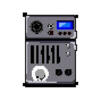 Musik- Audio- Rührgerät Spiel Pixel Kunst Vektor Illustration