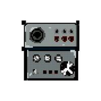 professionell audio mixer spel pixel konst vektor illustration