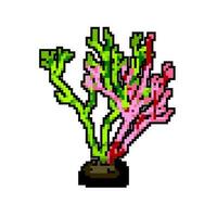 Natur Aquarium Pflanze Spiel Pixel Kunst Vektor Illustration