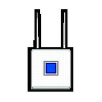 router 5g modem spel pixel konst vektor illustration