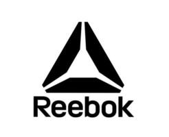 reebok Marke Logo Symbol mit Name schwarz Kleider Design Symbol abstrakt Vektor Illustration
