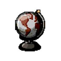 Karte Globus Spiel Pixel Kunst Vektor Illustration