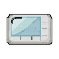 Temperatur Clever Thermostat Spiel Pixel Kunst Vektor Illustration