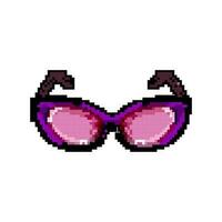weiblich Sonnenbrille Frauen Spiel Pixel Kunst Vektor Illustration