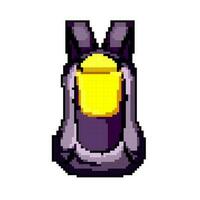 Abenteuer Wandern Rucksack Spiel Pixel Kunst Vektor Illustration