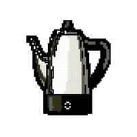 kopp perkolator pott kaffe spel pixel konst vektor illustration