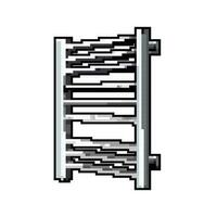 Metall Handtuch Badezimmer Spiel Pixel Kunst Vektor Illustration
