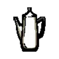 espresso perkolator pott kaffe spel pixel konst vektor illustration