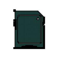 schwarz Erinnerung Karte Spiel Pixel Kunst Vektor Illustration