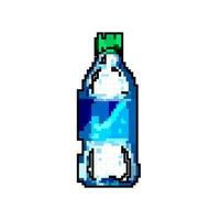dryck mineral vatten flaska spel pixel konst vektor illustration