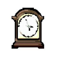 Antiquität Uhr Jahrgang Spiel Pixel Kunst Vektor Illustration