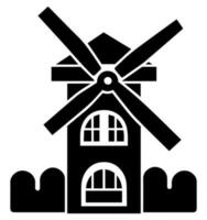 Windmühle Vektor Symbol Webseite ux ui