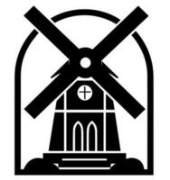 Windmühle Vektor Symbol Webseite ux ui