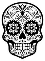 latinamerikan arv socker skalle ringblomma festlig dia de los muertos vektor ikon