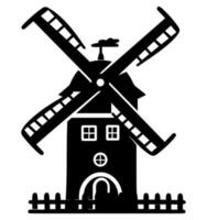 Windmühle Vektor Symbol Webseite ux ui