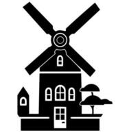 Windmühle Vektor Symbol Webseite ux ui