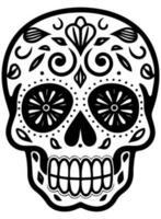 latinamerikan arv socker skalle ringblomma festlig dia de los muertos vektor ikon