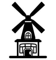 Windmühle Vektor Symbol Webseite ux ui