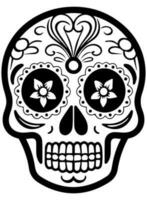 latinamerikan arv socker skalle ringblomma festlig dia de los muertos vektor ikon