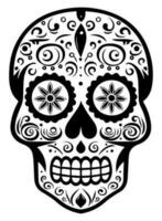 latinamerikan arv socker skalle ringblomma festlig dia de los muertos vektor ikon