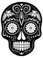 latinamerikan arv socker skalle ringblomma festlig dia de los muertos vektor ikon