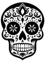 latinamerikan arv socker skalle ringblomma festlig dia de los muertos vektor ikon