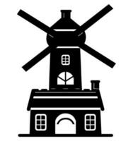 Windmühle Vektor Symbol Webseite ux ui