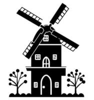 Windmühle Vektor Symbol Webseite ux ui