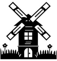 Windmühle Vektor Symbol Webseite ux ui