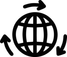 Globus Planet Erde Symbol Symbol Vektor Bild