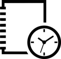 Uhr Symbol Symbol Design Bild. Illustration von das Alarm Uhr Zeit isoliert Vektor Bild. eps 10