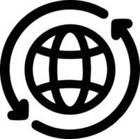 Globus Planet Erde Symbol Symbol Vektor Bild