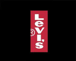 levis logotyp varumärke kläder symbol design mode vektor illustration med svart bakgrund