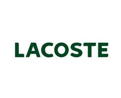 lacoste logotyp varumärke symbol namn grön design kläder mode vektor illustration