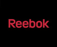 reebok Marke Logo Name rot Symbol Kleider Design Symbol abstrakt Vektor Illustration mit schwarz Hintergrund