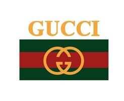 Gucci Marke Logo Kleider mit Name Symbol Design Mode Vektor Illustration