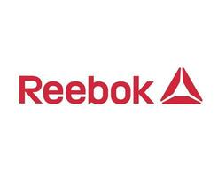 reebok Marke Logo mit Name rot Symbol Kleider Design Symbol abstrakt Vektor Illustration