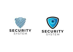 Sicherheitslogotechnologie für Ihr Unternehmen, Schildlogo für Sicherheitsdaten vektor