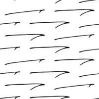 nahtlos Muster mit schwarz Hand gezeichnet Gekritzel Pfeile auf Weiß Hintergrund. abstrakt Grunge Textur. Vektor Illustration