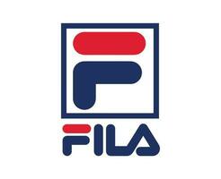 Fila Marke Logo Kleider Symbol mit Name Design Mode Vektor Illustration