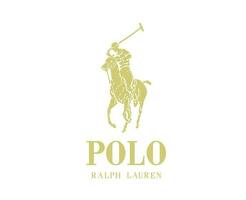 polo ralph lauren varumärke logotyp guld symbol kläder design ikon abstrakt vektor illustration