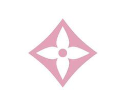 Louis vuitton logotyp varumärke mode rosa design symbol kläder vektor illustration