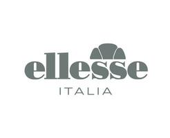 ellesse italia varumärke logotyp kläder symbol grå design vektor illustration