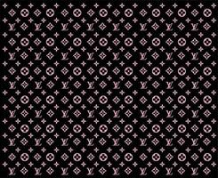 Louis vuitton Marke Logo Hintergrund schwarz und Rosa Symbol Design Kleider Mode Vektor Illustration