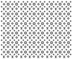 Louis vuitton varumärke logotyp bakgrund svart symbol design kläder mode vektor illustration