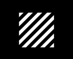 off-white varumärke logotyp kläder vit symbol design ikon abstrakt vektor illustration med svart bakgrund